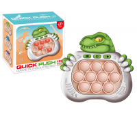 GRA SENSORYCZNA DINOZAUR POP IT NA BAT. ŚW/DŹW