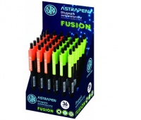 DŁUGOPIS AUT.TRÓJKĄTNY FUSION 0.6mm.ASTRA PEN, Długopisy automatyczne, Art. do pisania i korygowania