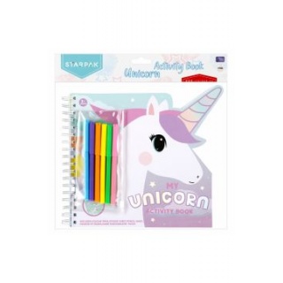ZESTAW KREATYWNY DO KOLOROWANIA + PISAK UNICORN, Kolorowanki, Książeczki