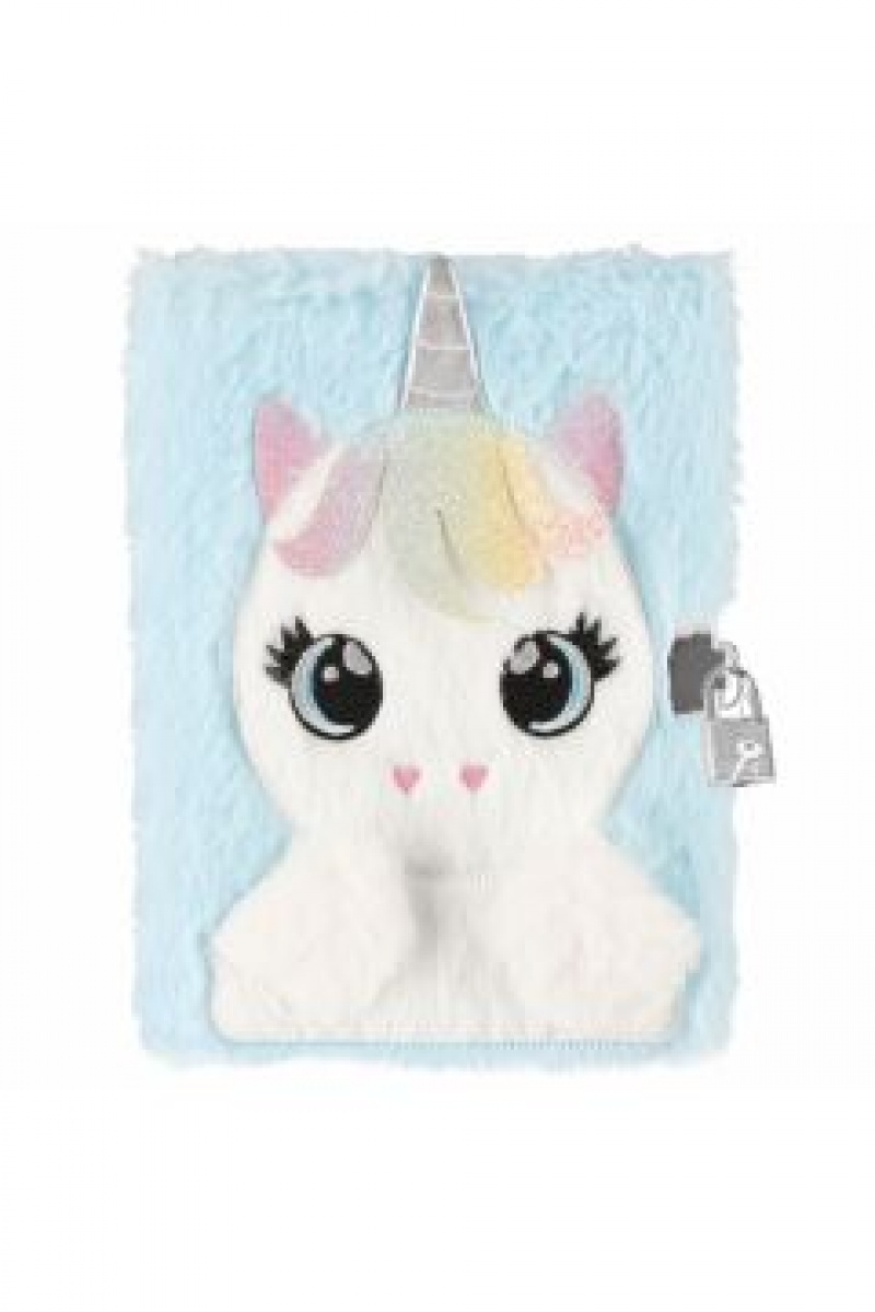 PAMIĘTNIK PLUSZ ZAM A5 / 64K UNICORN, Pamiętniki, Zeszyty i bloki