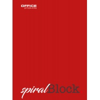 Sipral notebook OFFICE PRODUCTS, A4, line, 80 sheets, 70gsm, claret, Spiral Notebooks, Exercise Books and Pads