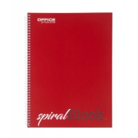 Sipral notebook OFFICE PRODUCTS, A4, line, 80 sheets, 70gsm, claret, Spiral Notebooks, Exercise Books and Pads