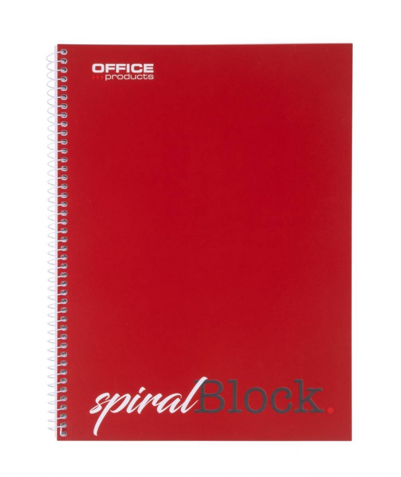 Sipral notebook OFFICE PRODUCTS, A4, line, 80 sheets, 70gsm, claret, Spiral Notebooks, Exercise Books and Pads