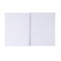 Kołonotatnik OFFICE PRODUCTS, A4, w linie, 80 kart., 70gsm, bordowy, Kołonotatniki, Zeszyty i bloki
