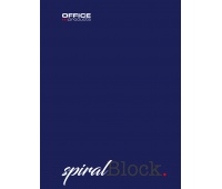Sipral notebook OFFICE PRODUCTS, A5, line, 80 sheets, 70gsm, navy blue, Spiral Notebooks, Exercise Books and Pads