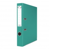 Binder BASIC-S, with rail, PP, A4/50, turquoise, Polypropylene binders, Document archiving