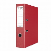 Binder BASIC-S, with rail, PP, A4/75, claret, Polypropylene binders, Document archiving