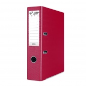 Binder BASIC-S, with rail, PP, A4/75, claret, Polypropylene binders, Document archiving