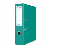 Binder BASIC-S, with rail, PP, A4/75, turquoise, Polypropylene binders, Document archiving