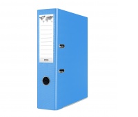 Binder BASIC-S, with rail, PP, A4/75, light blue, Polypropylene binders, Document archiving