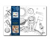 STRIGO FUNNY MAT TRANSPARENT SPACE 48x33.5cm., Kolorowanki, Książeczki
