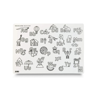 STRIGO FUNNY MAT WHITE ALFABET 48x33.5cm., Kolorowanki, Książeczki