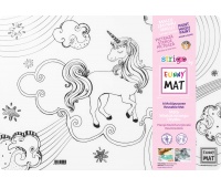 STRIGO FUNNY MAT TRANSPARENT UNICORN 48x33.5cm., Kolorowanki, Książeczki