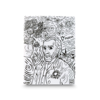 STRIGO FUNNY MAT TRANSPARENT VINC.VAN GOGH 30x40cm, Kolorowanki, Książeczki