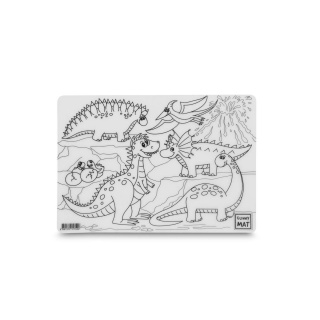 STRIGO FUNNY MAT TRANSPARENT DINOZAURY 25x35cm., Kolorowanki, Książeczki