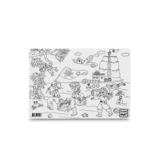 STRIGO FUNNY MAT TRANSPARENT PIRACI 25x35cm., Kolorowanki, Książeczki
