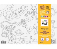 STRIGO FUNNY MAT TRANSPARENT SPACE 25x35cm., Kolorowanki, Książeczki