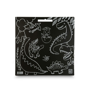 STRIGO FUNNY MAT BLACK DINOZAURY 40x40cm.+KREDA, Kolorowanki, Książeczki