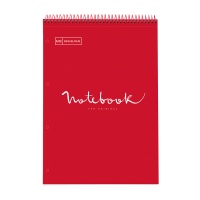 Spiral notebook MIQUELRIUS NB-1 Reporter Emotions, A4, checkered, 80 sheets, 90g, red