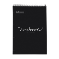 Spiral notebook MIQUELRIUS NB-1 Reporter Emotions, A4, checkered, 80 sheets, 90g, black