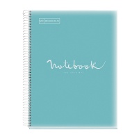 Spiral notebook MIQUELRIUS NB-1 Emotions, PP, A4, checkered, 80 sheets, 90g, blue