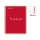 Kołozeszyt MIQUELRIUS NB-1 Emotions, PP, A4, w kratkę, 80 kart., 90g, czerwony