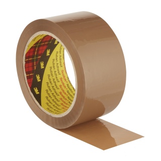 Taśma pakowa SCOTCH® Cichoodwijalna (309), 48mm, 66m, brązowa, Taśmy pakowe, Koperty i akcesoria do wysyłek