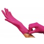 Rękawice nitrylowe bezpudrowe MAXTER, 100 szt., rozmiar M, różowe, Rękawice, Ochrona indywidualna