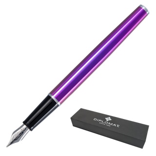 Pióro wieczne DIPLOMAT Traveller, Funky Fuchsia, M, Pióra, Artykuły do pisania i korygowania
