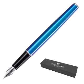 Pióro wieczne DIPLOMAT Traveller, Funky Blue, M, Pióra, Artykuły do pisania i korygowania