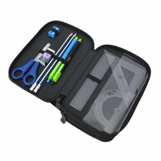 PIÓRNIK JUMBO POTR.Z WYP.ASTRABAG BLUE PIXEL AC31, Piórniki, Tekstylia