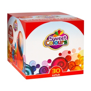 KLEJ SZKOLNY BIAŁY TUBA 50gr.SWEET COLOURS, Kleje, Galanteria biurowa