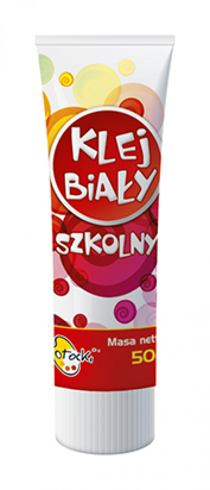KLEJ SZKOLNY BIAŁY TUBA 50gr.SWEET COLOURS, Kleje, Galanteria biurowa