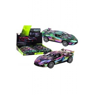 AUTO SPORTOWE KOLOROWE NEON 9688, Pojazdy, Zabawki