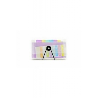 TECZKA HARMONIJKOWA 18X12 CM PP 13 PRZEGR.PRZEZR., Teczki ofertowe i harmonijkowe, Organizacja dokumentów