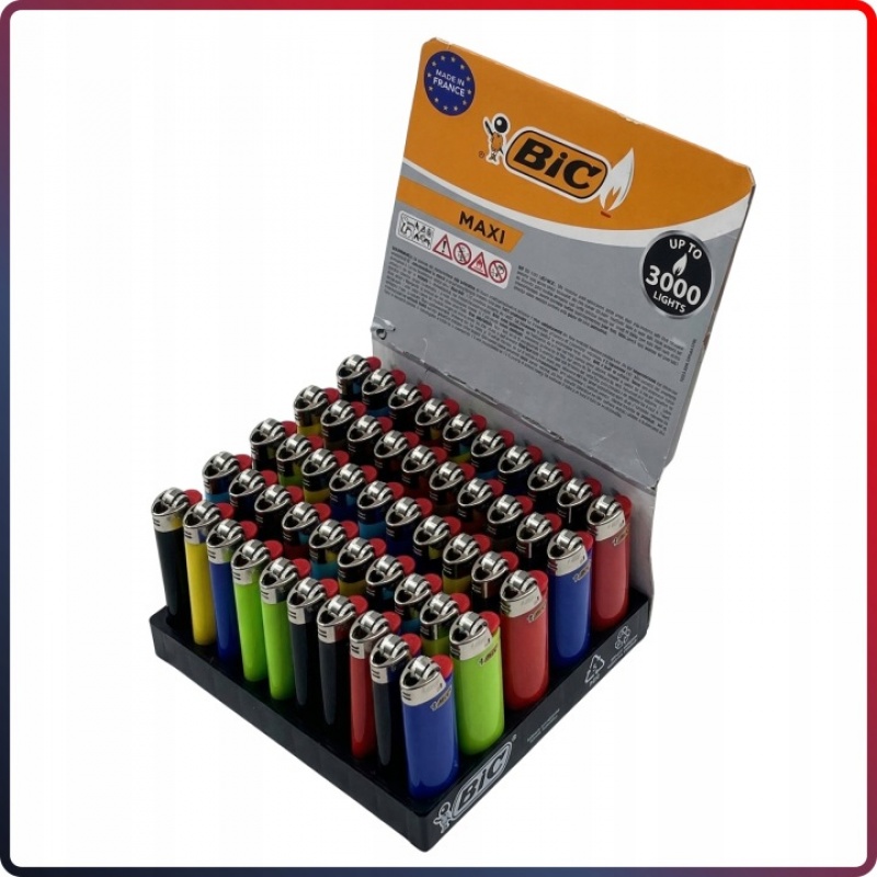 ZAPALNICZKA DEKORACYJNA BIC MAXI J26 50szt., Upominki, Art. dekoracyjne i prezentowe