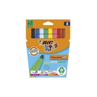 PISAKI VISACOLOR XXL 8 KOL., Flamastry, Plastyka