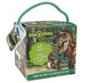 JM GRA MEMORY + KOLOROWANKA DINO 64 K, Domino i memos, Gry