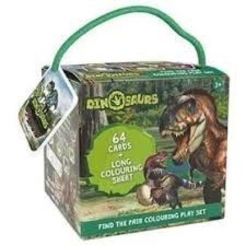 JM GRA MEMORY + KOLOROWANKA DINO 64 K, Domino i memos, Gry