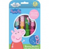 JM DMUCHANE MARKERY PEPPA ZESTAW 6 SZT + 4 SZABLO