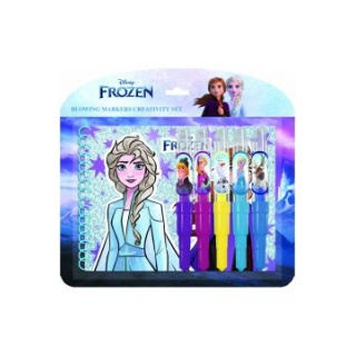 JM DMUCHANE MARKERY FROZEN 5SZT. + NOTES 7918, Zestawy kreatywne, Art. kreatywne