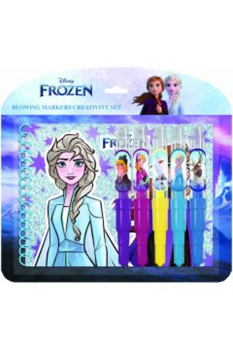 JM DMUCHANE MARKERY FROZEN 5SZT. + NOTES 7918, Zestawy kreatywne, Art. kreatywne
