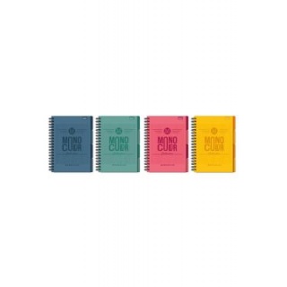 KOŁOZESZYT B5 96K.KRATKA MONOCOLOR, Kołonotatniki, Zeszyty i bloki