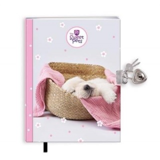PAMIĘTNIK Z ZAKŁ.I KŁÓDKĄ THE SWEET PETS PIES, Pamiętniki, Zeszyty i bloki