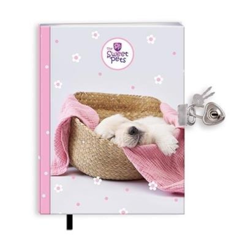 PAMIĘTNIK Z ZAKŁ.I KŁÓDKĄ THE SWEET PETS PIES, Pamiętniki, Zeszyty i bloki