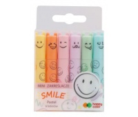 ZAKREŚLACZE MINI SMILE 6kol.PASTELOWE H.COLOR