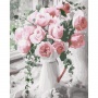 Malowanie po numerach BRUSHME, 40x50 cm, bukiet delikatnych róż, 1 szt., Produkty kreatywne, Artykuły szkolne