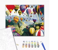 Paint by numbers BRUSHME, 40x50 cm, colorful balloons, 1 pcs.