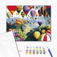 Paint by numbers BRUSHME, 40x50 cm, colorful balloons, 1 pcs.