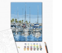 Paint by numbers BRUSHME, 40x50 cm, yachts, 1 pcs.